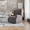 Dark Gray, variant on Flash Furniture Swivel Glider Rocker Recliner Chair, Manual 360 Degree Swivel Wingback Recliner Perfect for Living Room, Bedroom, or Nursery in Cream