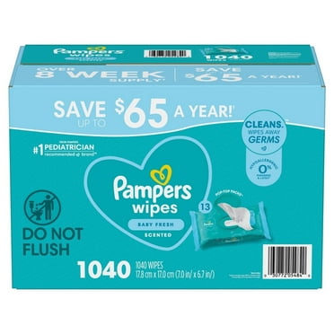 Pampers Scented Baby Wipes Baby Fresh (1,040 Count)