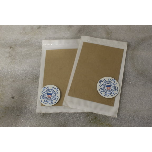 NEW OEM HARLEY MEDALLION, INSERT, COAST GAURD set of 2 92265-07