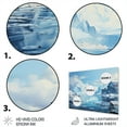 thumbnail image 3 of Designart "South Pole Frosty Meditation Conceptual" Winter Landscape Metal Wall Art Prints, 3 of 5