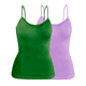 thumbnail image 1 of Set De Dos Blusas Mujer Tirantes Casual Blusa Crop Top Dama UNITALLA, 1 of 5