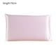 thumbnail image 1 of Funda de almohada de seda de morera Funda de almohada transpirable de 2 lados Funda de almohada de color sólido para la piel del cabello, Rosa, 51x76cm kenally HA003379-23, 1 of 7