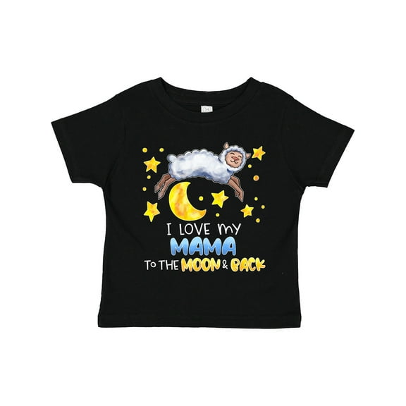 Inktastic I Love My Mama to the Moon and Back Cute Sheep Boys or Girls Toddler T-Shirt