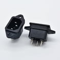 thumbnail image 3 of AC 250V 10A IEC320 C14 3 Pin Male Power Cord Inlet Socket, 3 of 11