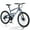 Blue, variant on 26 inch Mountain Bike for Men and Women, 21-Speed Mountain Bicycle with Dual Suspension and Aluminum Alloy Frame, 85% Assembled, Grey