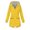 Yellow, variant on EliteGoogv Womens Hooded Trench Coats Long Belted Jackets For Women Travel Outerwear Casual Jackets Army Green 5XL