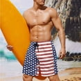 thumbnail image 2 of Garronmavis American Flag His and Hers Swimsuits Matching Set Women Bikini Sets High Waisted Tie Back Crisscross Bathing Suit Men's Swim Trunks Casual Beach Shorts, 2 of 6