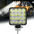 thumbnail image 4 of DIYOO Car Spotlight 48W 6000K 16LED Floodlight Waterproof Square Car Soft Working Light for SUV Truck, 4 of 10