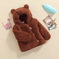 thumbnail image 3 of Okbabeha Toddler Baby Girl Boy Winter Outfit Clothes Fleece Coat Jacket Cardigan Sherpa Thick Warm Sweater Top Shacket Outerwear, 3 of 7
