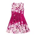 thumbnail image 3 of Renewold Comfortable Pink Tank Swing Dress Cherry Blossom Kids Dresses for Girls Size 11-12Y Trendy Sleeveless Midi Dress Skin Friendly Flare Skater Dress, 3 of 5