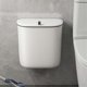 thumbnail image 2 of 1 Pc Bathroom Can Wall Mounted Hanging Trash with Lid Waterproof Narrow Seam Rubbish Toilet Waste Garbage Bin 7L, 2 of 5