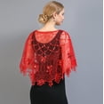thumbnail image 3 of Women Summer Evening Party Dress Cover Up Short Capalet Wrap Shrug Bolero Shawl, 3 of 4