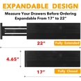thumbnail image 3 of SpaceAid Bamboo Dresser Drawer Dividers 6 Pack, 4.65“ High Adjustable 17“-22” Drawer Organizers for Clothing, Black, 3 of 7