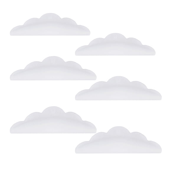 LOLIPPYY 4 Sets White Lash Perming Curler Shield Pads for Eyelash Lifting and Enhancement