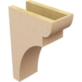 thumbnail image 5 of 5"W x 10"D x 15"H Classic Yorktown Rough Cedar Woodgrain TimberThane Corbel, Primed Tan, 5 of 6
