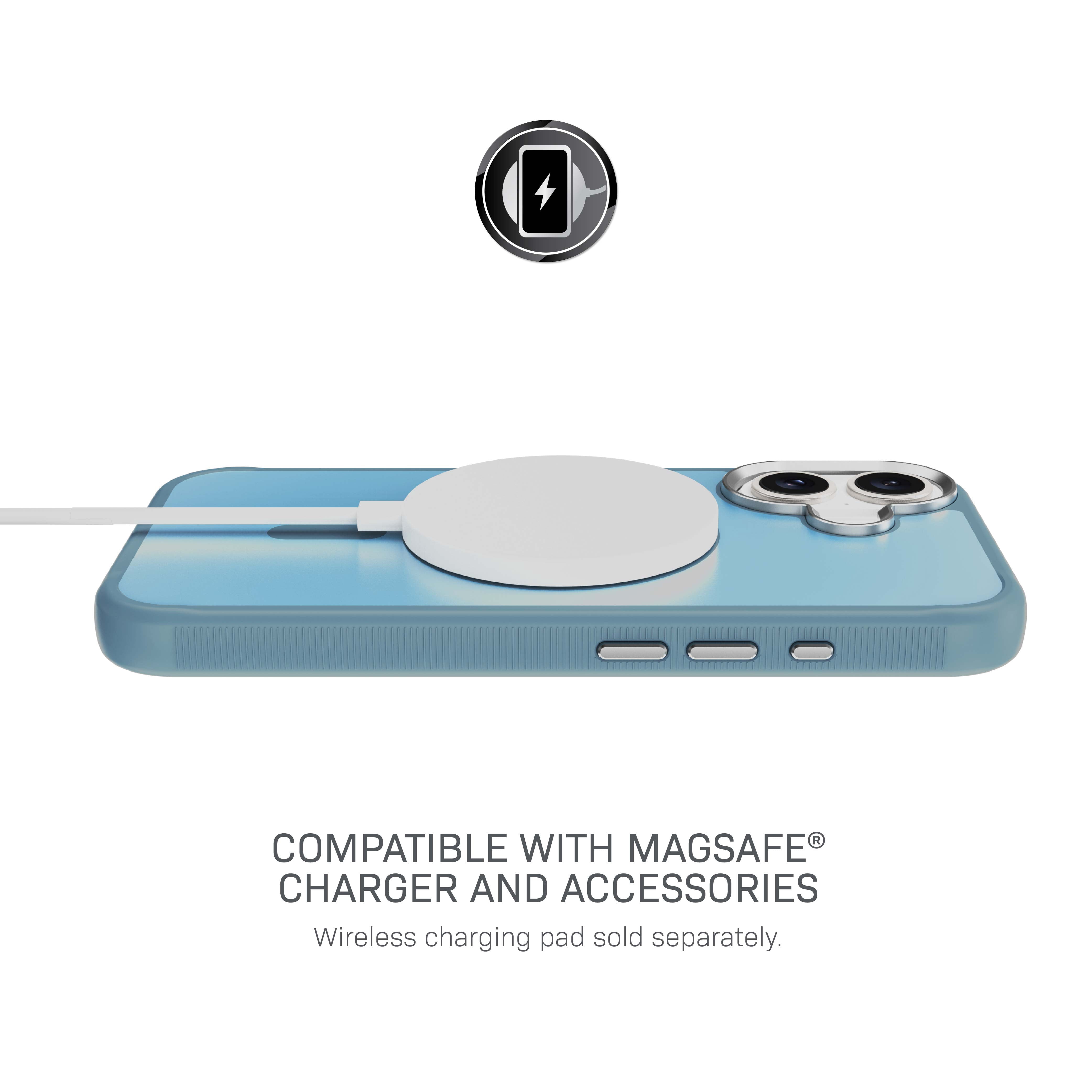 Body Glove Reflector Phone Case for iPhone 17, MagSafe Compatible - Metallic Seafoam