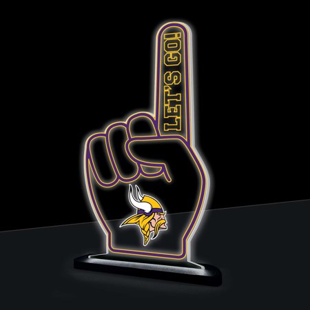 Minnesota Vikings 10 LED Tabletop Foam Finger Desklite Sign