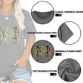 thumbnail image 6 of Anbech Christmas Trees Shirt Women Plus Size Graphic Top Merry Christmas Letter Short Sleeve Tshirt, 6 of 9