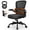 Black, variant on COOLHUT Office Chair, Ergonomic Desk Chair with Lumbar Support and Adjustable Armrests, Breathable Mesh Computer Gaming Chair, Reclining Task Chair for Home Office, Blue