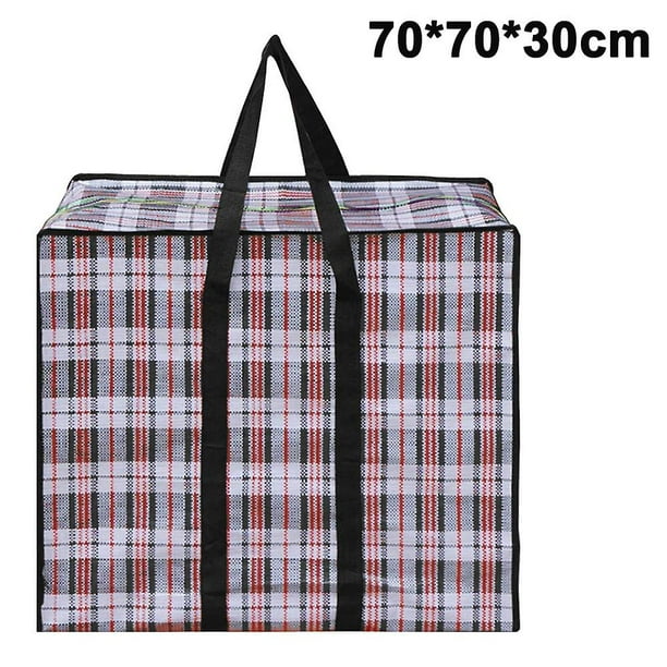 Grand sac de rangement (lot de 1) avec fermeture éclair durable, sac de  rangement, sac de déménagement, résistant à l'eau. 