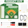 thumbnail image 2 of Magnetic Baseball Lineup Board，Baseball Lineup Board For Dugout，With 30 Lineup Cards Baseball Clipboard For Coaches, Softball Coaching Accessory For Displaying In Rest Areas, 2 of 7