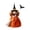 Orange, variant on Halloween Witch Doll, Vintage Cloth Folk Art Figurine, Witch Home Decor, Whimsical Halloween Tabletop Ornament, Unique Gift