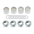 thumbnail image 1 of Maytalsory Skateboard Truck Axle Washers Spacers Nuts Longboard Rebuild - package Hardware Silver, 1 of 6