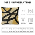 thumbnail image 5 of Black And Yellow Pillow CoversGeometric Abstract Modern Art Line Throw Pillow Cover Modern Minimalist Decorative Square Linen Cushion Case Boho Decor For Home Couch Sofa Outdoor, 5 of 5