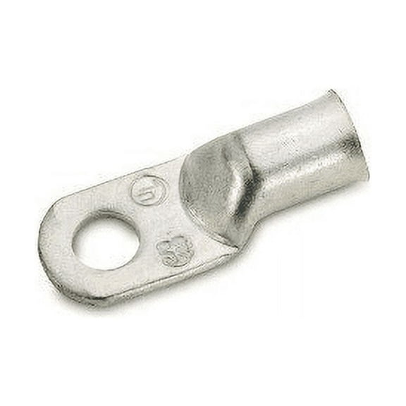 Crimp Supply 8 AWG Tinned Seamless Marine Lugs, 3/8" Post, 75 Pack