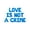 Blue, variant on Letter Balloons - LOVE IS NOT A CRIME 16" Inch Alphabet Letters Foil Mylar Balloon Pride Day Party Banner (Black)