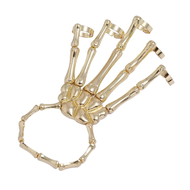 Pulsera de cráneo Sunnimix Punk para Discoteca Oro