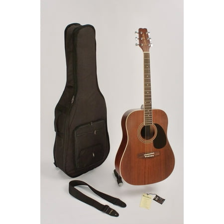 - Higher Quality Dreadnaught Acoustic Guitar Vintage Brown Finish Mahogany Body Set-Up In My Shop For Easy Play & Strap & Case