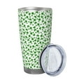 thumbnail image 2 of Picia St Patrick's Day4 Pattern 20 oz Tumbler Stainless Steel Vacuum Insulated Coffee Ice Cup Double Wall Travel Flask Dual Lid Water Bottle, Eco-friendly Car Cup-Straw Three-piece Set, 2 of 8