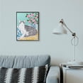 thumbnail image 4 of Stupell Industries Cat With Cushion And Vase Pastel Animal Painting Black Framed Art Print Wall Art, 16x20, by Sally B, 4 of 7