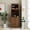 Walnut 10, variant on Farmhouse Storage Cabinet with Glass Doors, Multi-Functional Pull-Out Shelf Pantry Organizer for Kitchen, Dining Room, Bar, Walnut 70.86H