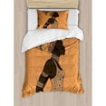thumbnail image 3 of Ambesonne African Indigenous People of Theme Local Woman in Traditional Turban and Dress Duvet Cover Set, 3 of 3