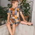 thumbnail image 4 of Fotbe Cute Cat Paw Pijama Estampada de 2 Piezas para Niños – Ropa de Dormir de Manga Corta Cómoda para Niños y Niñas, Camiseta y Shorts de Algodón-Medium, 4 of 6