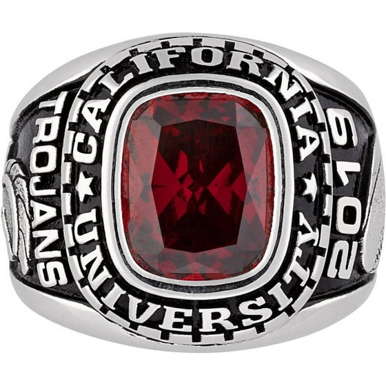 Personalized Guys Classic Sterling Silver Class Ring