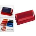 thumbnail image 2 of Stylish Aluminum Alloy Desktop Q Shape Business Creative Q Shape Name Card Holder for Tradeshows Red, 2 of 9