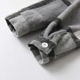 thumbnail image 4 of ZCFZJW Baby Boys Flannel Shirt Toddler Long Sleeve Button Down Buffalo Plaid Shirt Little Boys Kids Fall Winter Casual Shacket Jackets with Pockets B-Gray 12-18 Months, 4 of 8