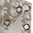 thumbnail image 4 of Ambesonne Grommet Curtain, , 50"x60", Warm Taupe Off White, 4 of 5