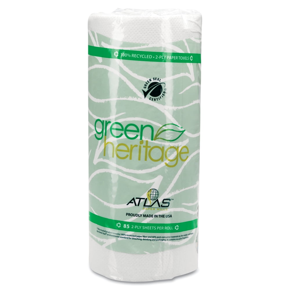 Atlas Paper Mills Green Heritage 2Ply Paper Towels, 85 rolls, (Pack of