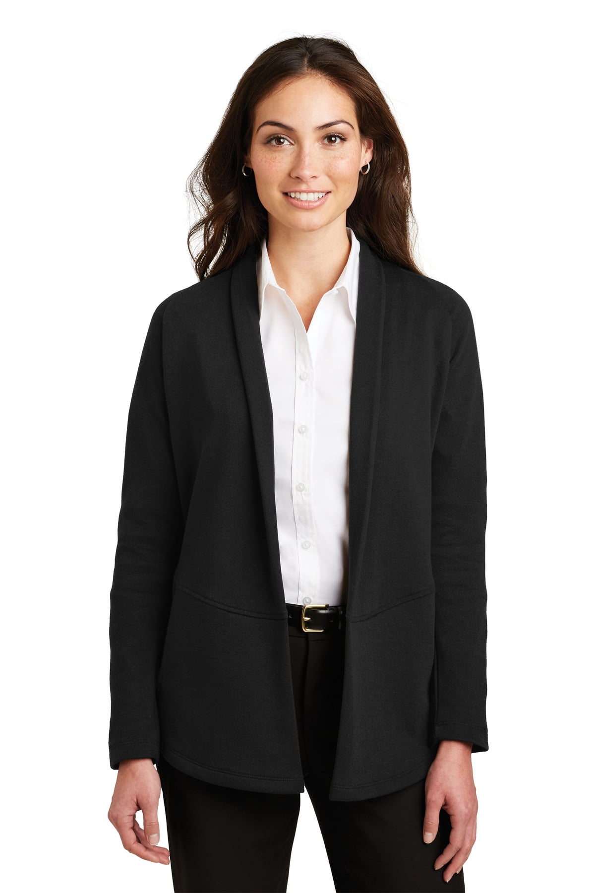 port authority ladies interlock cardigan