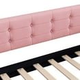thumbnail image 5 of Euroco Upholstered Queen Size Daybed, Linen Sofa Bed, Pink, 5 of 10
