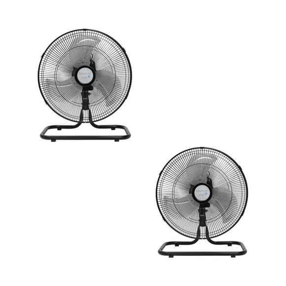 Narvik, Set de 2 Ventiladores Industriales 2 en 1 de Piso y Pared de 16 pulgadas