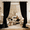 Black, variant on 2 Panels Crushed Velvet Light Filtering Window Curtains, Grommet Hanging Drapes, Multi Size & 11 Colors, Universal Room Home Decor