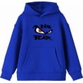 thumbnail image 4 of No Fear with Eyes Youth Royal Blue Long Sleeve Hoodie-Medium, 4 of 6