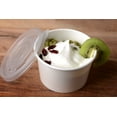 thumbnail image 3 of EcoQuality 8 oz Disposable Paper Soup Containers, 4"x4"x2.375", White (25 Pack), 3 of 3
