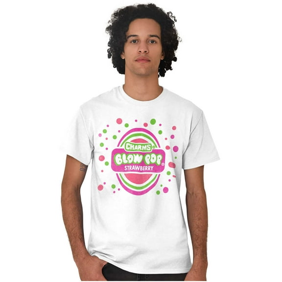 Strawberry Bubblegum Blow Pop Men's Graphic T Shirt Tees Brisco Brands M