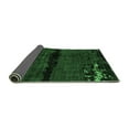 thumbnail image 2 of Ahgly Company Indoor Round Abstract Emerald Green Modern Area Rugs, 6' Round, 2 of 4
